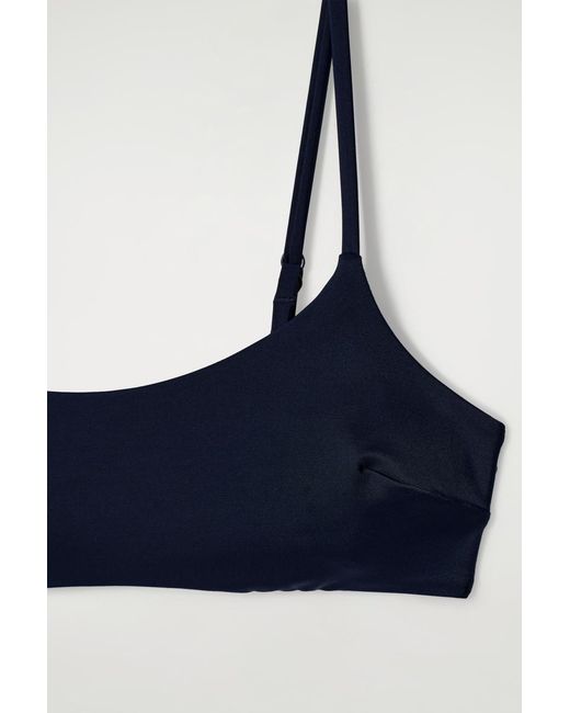 COS Blue Scoop-neck Bikini Top