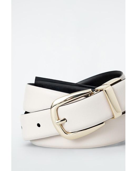 COS Black Reversible Leather Belt
