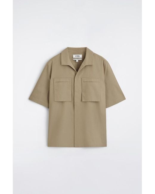 Camicia Utility di COS in Natural da Uomo