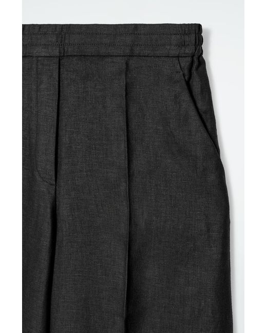 COS Gray Linen Culottes