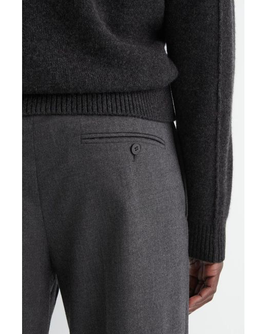 COS Gray Wool Tapered Pants for men