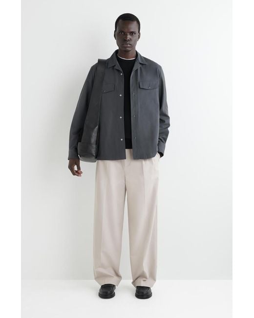 COS Gray Western Shirt for men