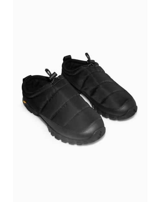 COS Black Padded Mule Trainers for men