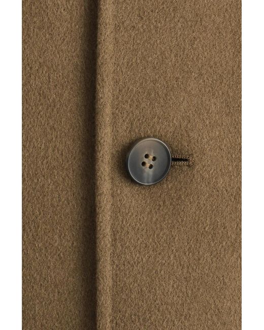 COS Natural Double-Faced Wool Short Pea Coat for men