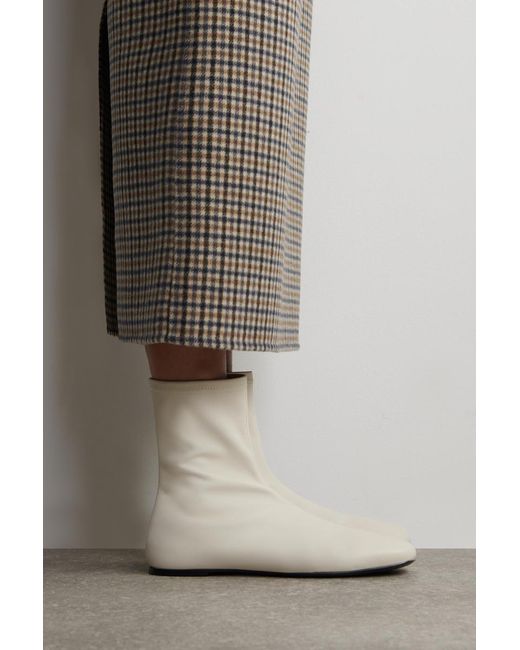 COS Natural Leather Sock Boots