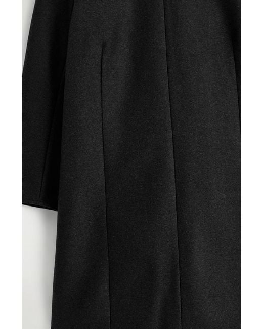 COS Black Long-Sleeved Wool Mini Dress