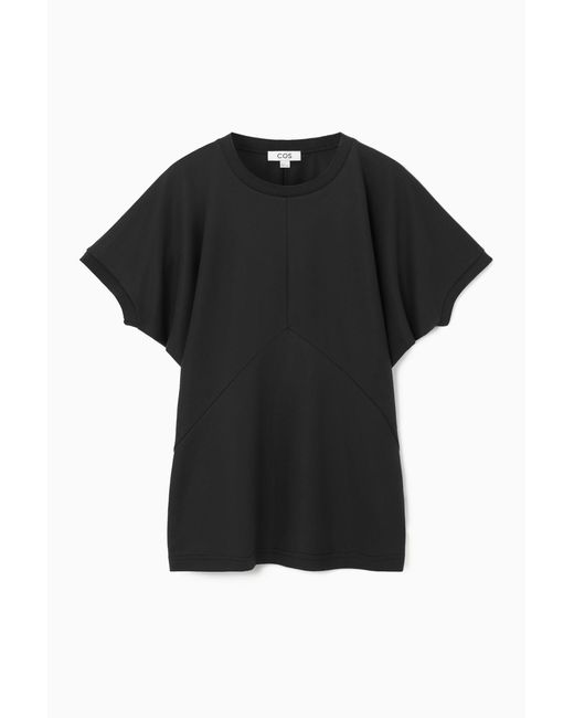 COS Black Panelled Batwing T-shirt