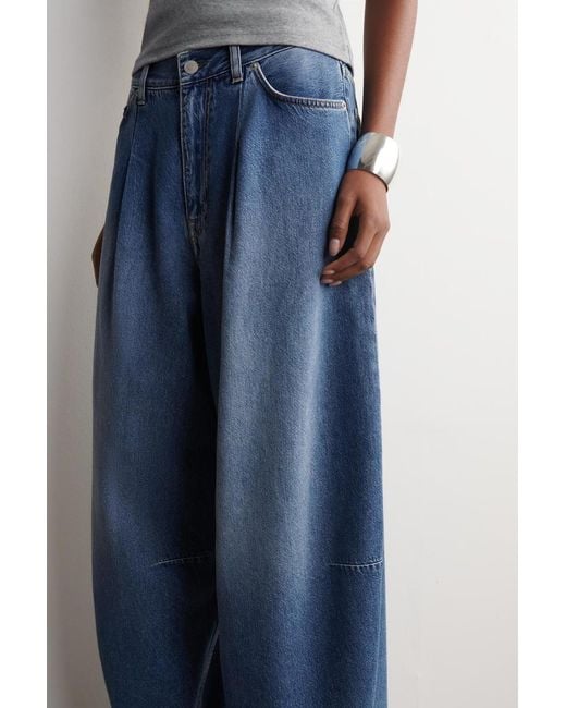 COS Blue Twine Barrel-Leg Jeans