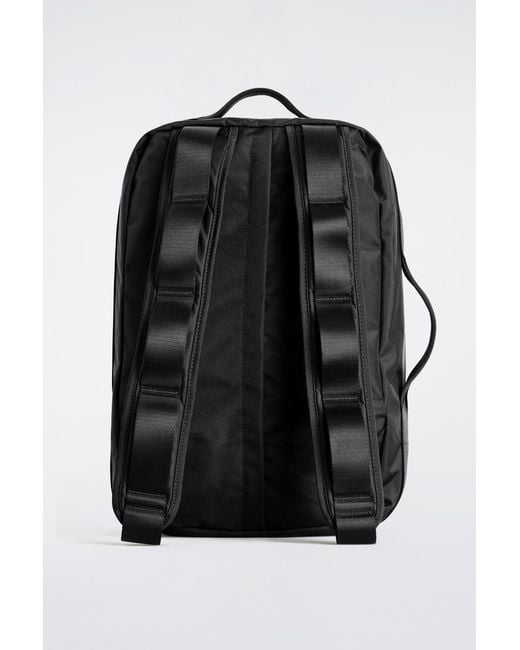 COS Black Travel Backpack for men