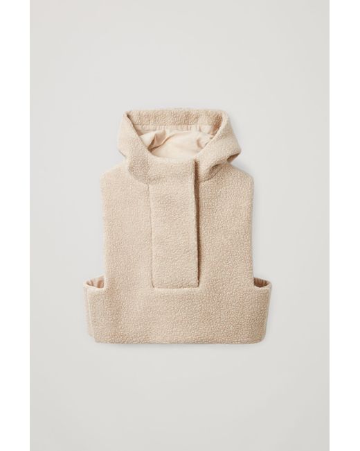 hooded teddy vest