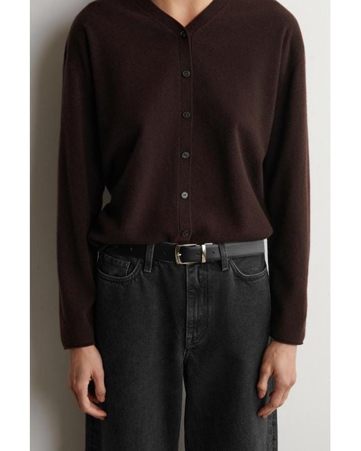 COS Brown Reversible Leather Belt