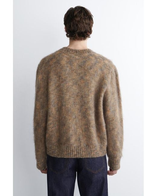 COS Natural Space-Dyed Mohair-Blend Crew-Neck Sweater for men