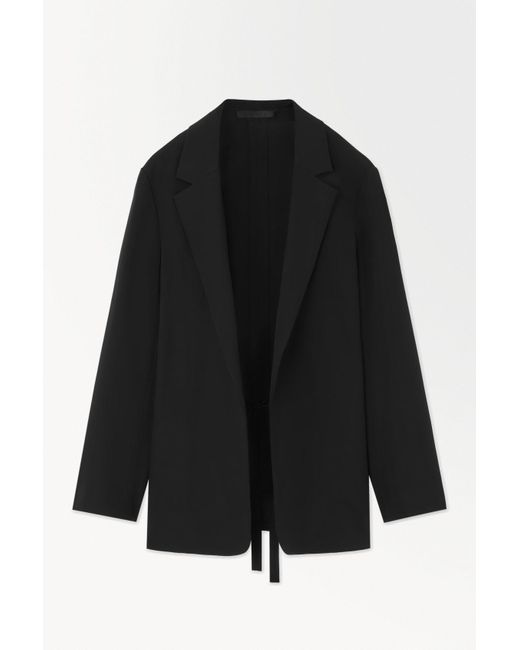 COS Black The Relaxed Belted Blazer