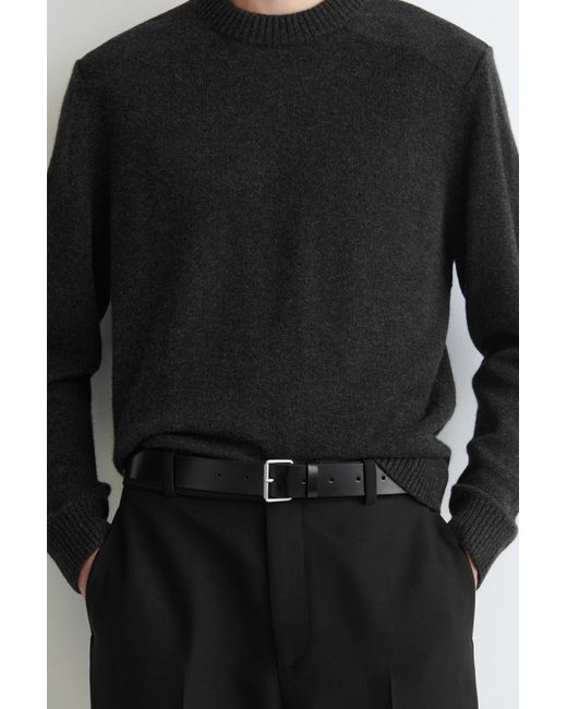 COS Ledergürtel in Black für Herren