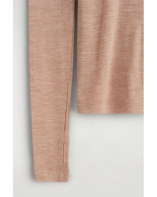 COS Natural Slim Merino Wool Top