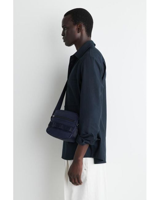 COS Blue Transit Crossbody Bag for men