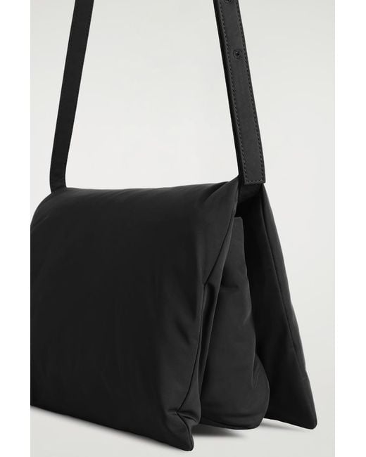 COS White Trifold Padded Crossbody Bag