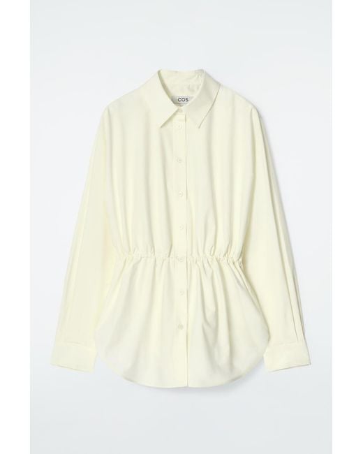 COS Natural Drawstring-Waist Shirt
