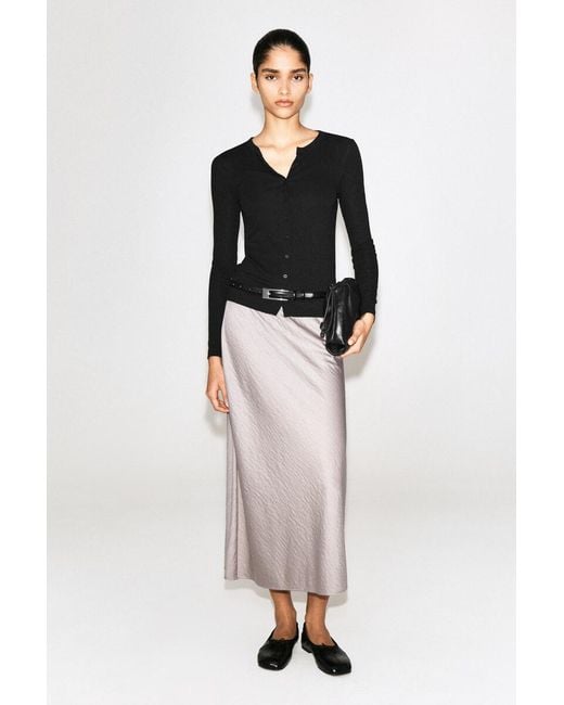 COS Black Jersey Cardigan Top