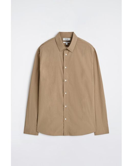 COS Natural Relaxed Pima Cotton Poplin Shirt for men