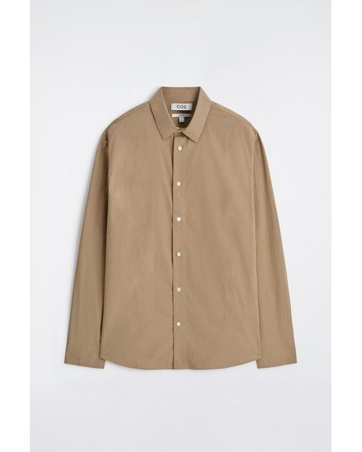 COS Natural Relaxed Pima Cotton Poplin Shirt for men