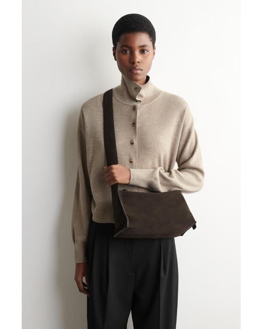 COS Brown Plinth Crossbody Bag