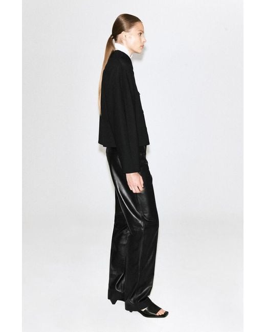 COS Black Sculpted Stand-Collar Jacket
