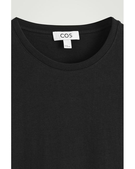 COS White Cotton Crew-Neck T-Shirt for men