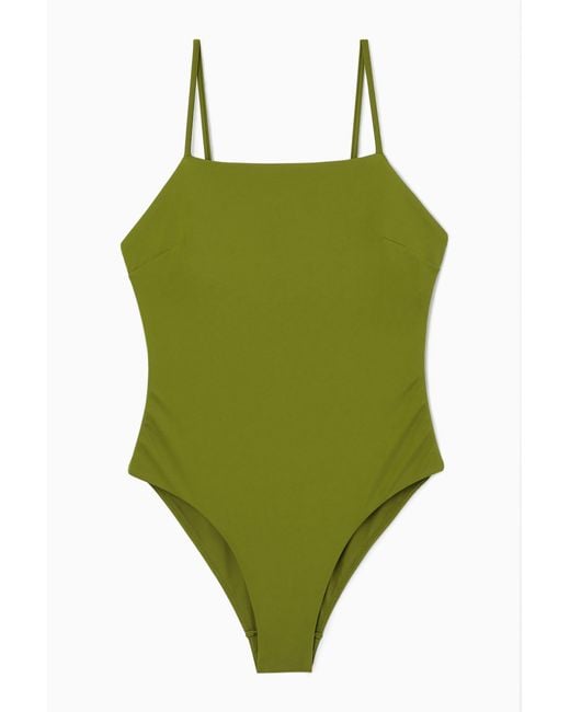 COS Green Crossover-back Swimsuit