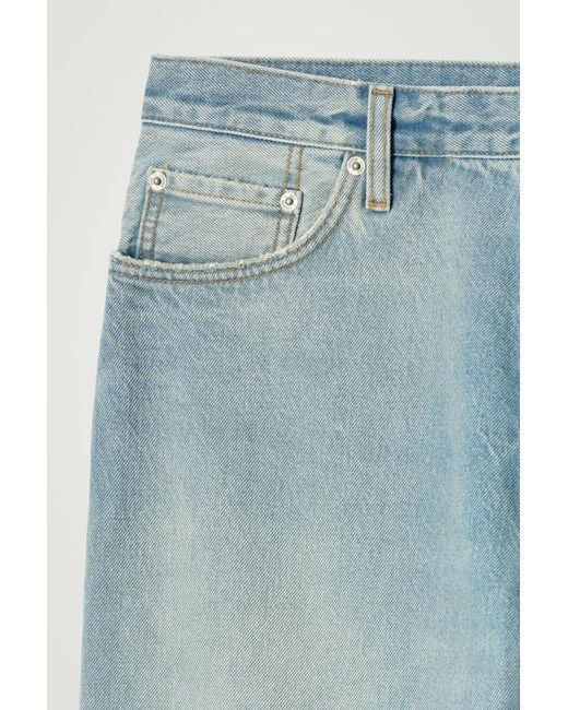 COS Blue Dome Relaxed-Fit Straight-Leg Jeans for men