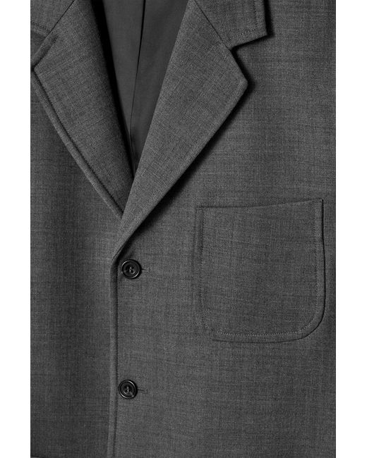 COS Relaxed Unstructured Merino Wool-Blend Blazer in Gray for Men