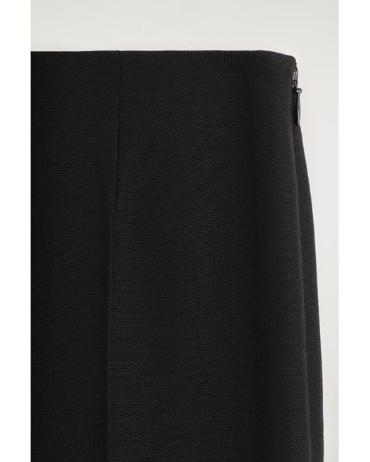 COS Black Tailored Wool-Blend Pants