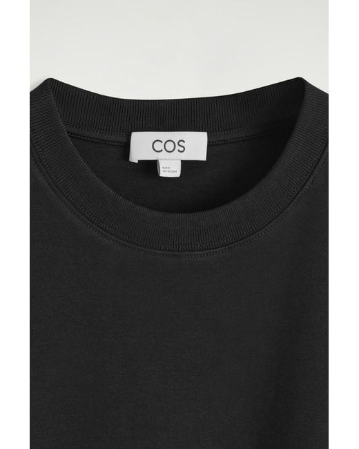 COS Black Relaxed-fit Floaty T-shirt