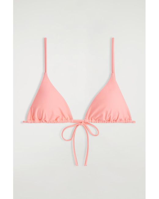 Haut Bikini Triangle COS en coloris Pink