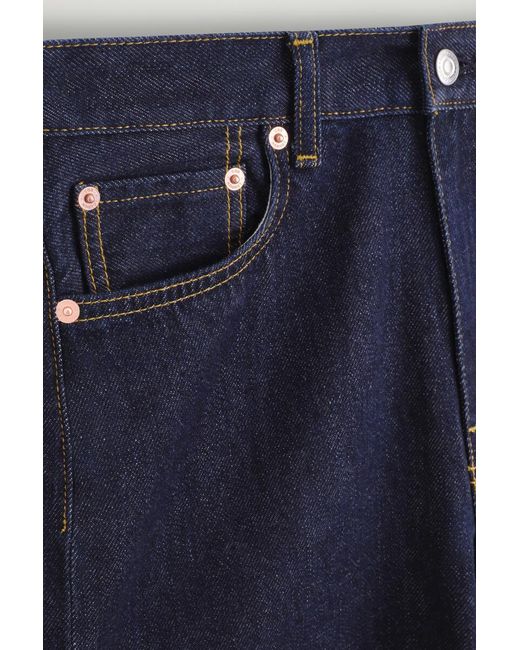 COS Blue Chord Straight-Leg Jeans