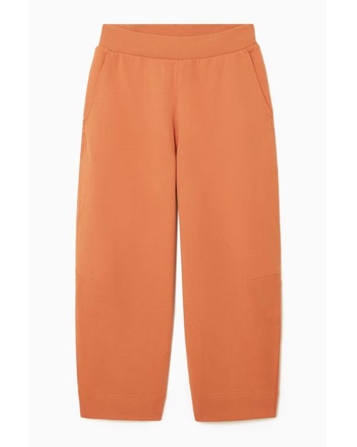 COS Orange Barrel-leg Jersey JOGGERS