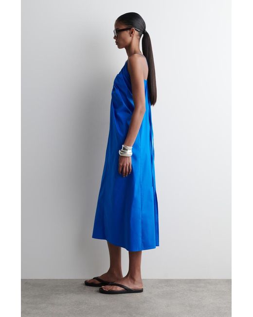cos cobalt blue dress COS. Vestido azul fluido apertura. T 38  Hibuy market
