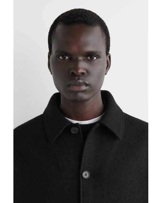 COS Black Boiled-Wool Jacket for men