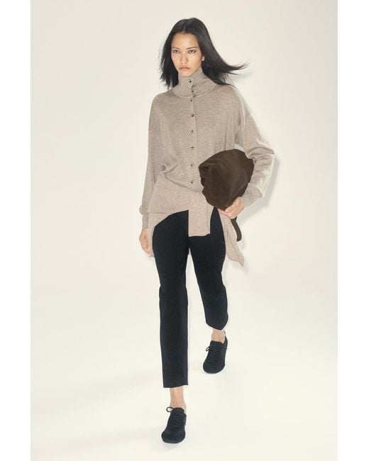 COS Black Slim-leg Cropped Trousers
