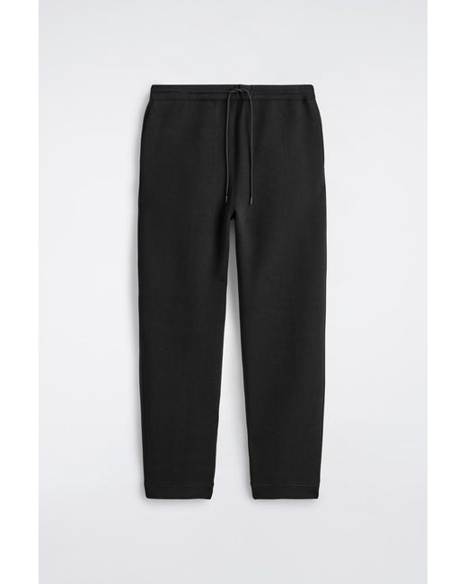 COS Black Scuba Barrel-Leg Joggers for men