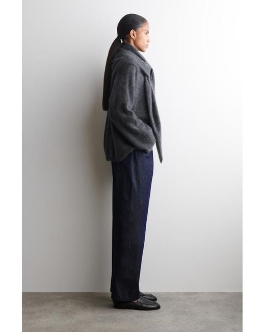 COS Black Classic Leather Loafers