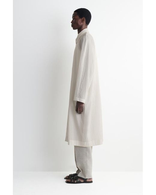 COS White Technical Sheer-Nylon Trench Coat for men