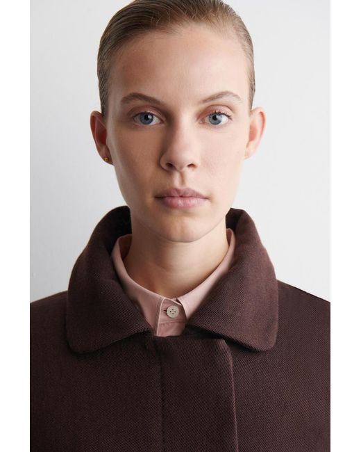 COS Brown Tailored Wool Jacket