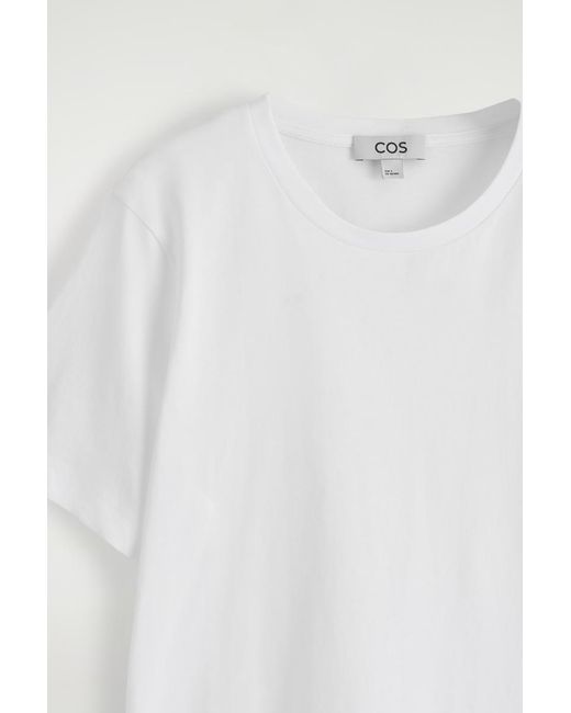 COS White Crew-Neck Cotton T-Shirt
