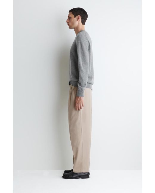 COS Gray Pure Cashmere Jumper for men