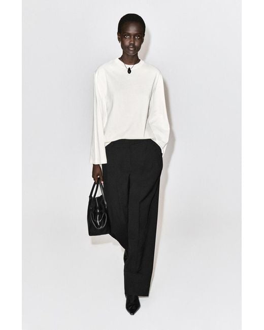 COS Natural Brushed-Cotton Long-Sleeved T-Shirt