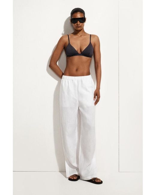 COS Blue Triangle Bikini Top