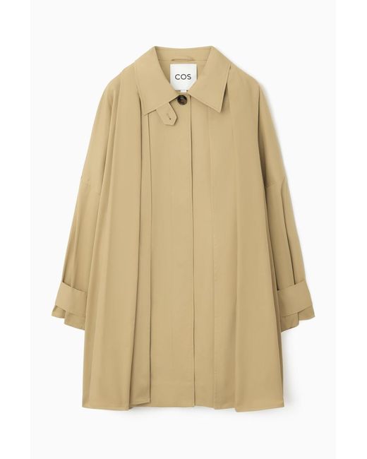 COS Natural Oversized Scarf-detail Trench Coat