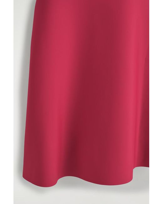 COS Red Scuba A-Line Mini Dress