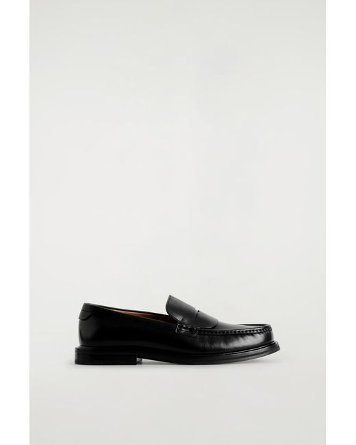 COS White Classic Penny Loafers for men